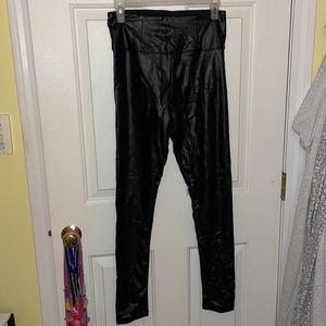 Black Leather Leggings